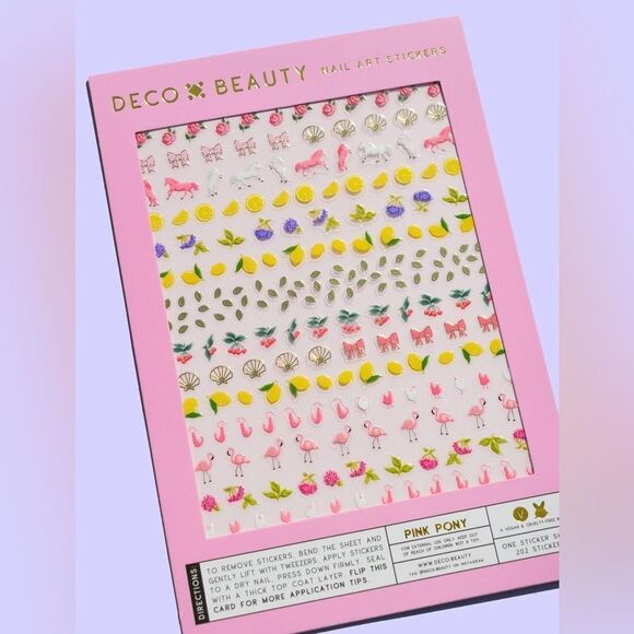 NIP Deco Beauty Punk Pony Nail Art Stickers Full Size - Picture 3 of 3